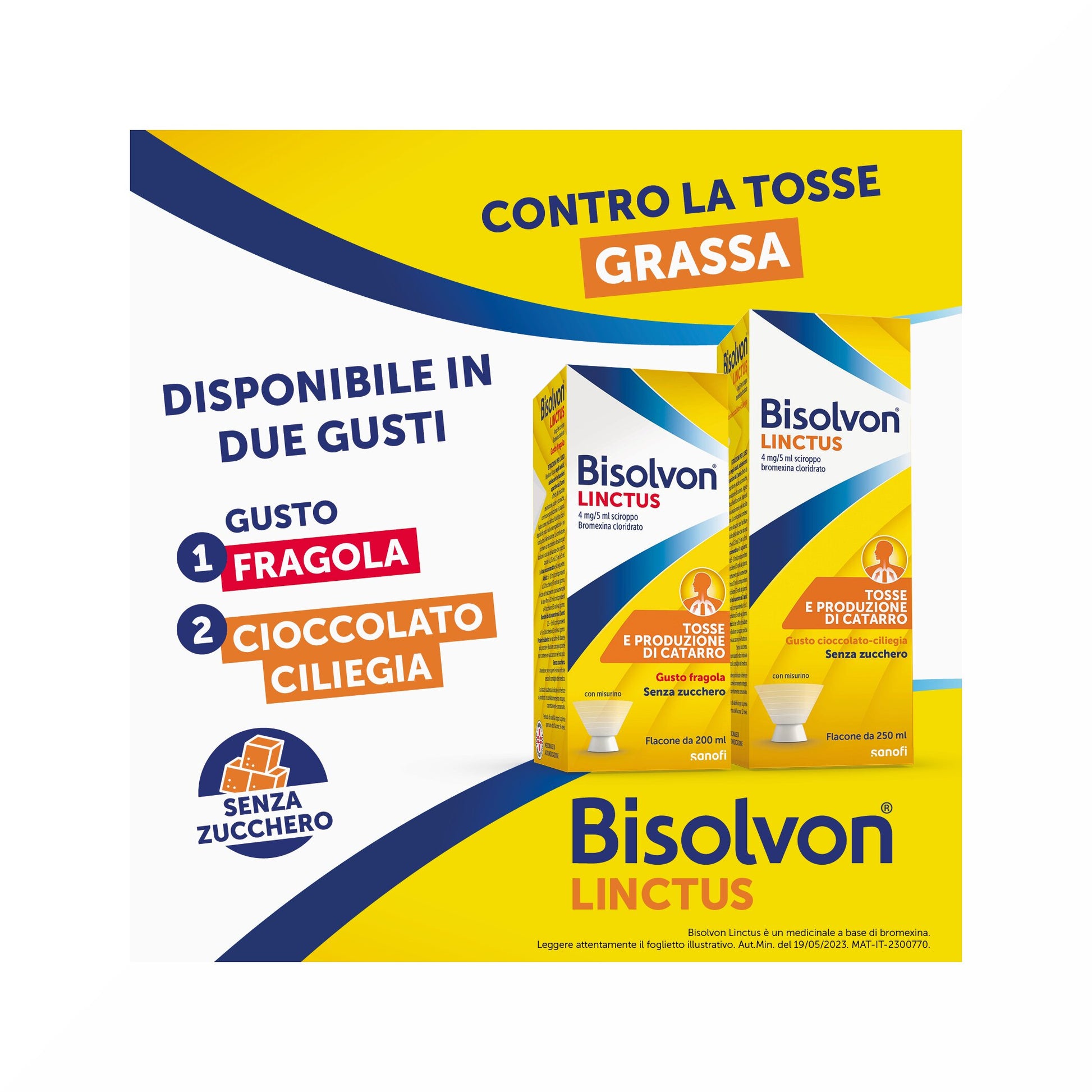 Bisolvon Linctus Sciroppo Fragola 4mg/5ml Tosse Grassa Bambini 200 ml