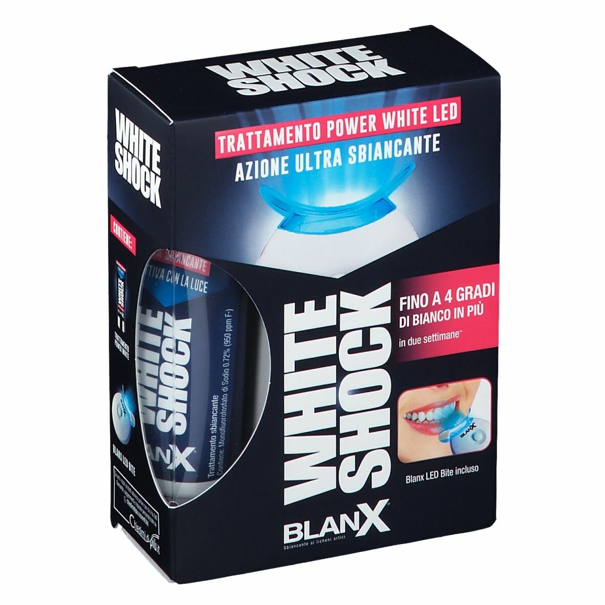 Blanx white shock trattamento power white gel 30 ml con bite