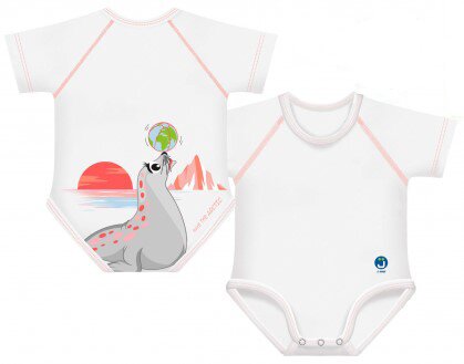 Body 0-36m bio cotton warm arctic adventure foca