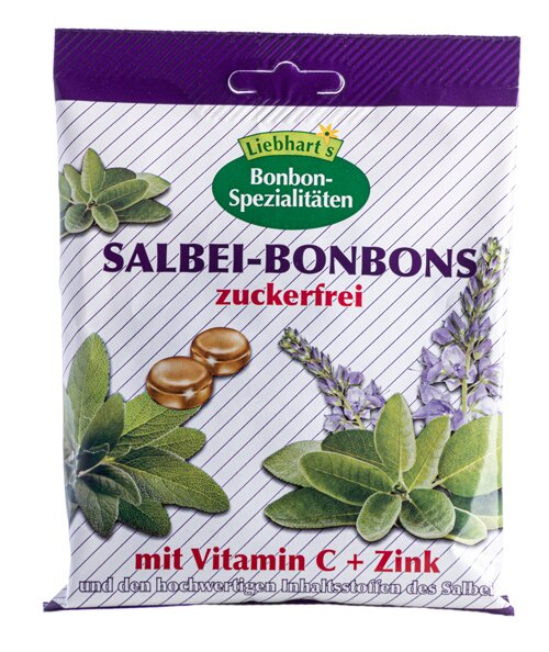 Bonbons bio salvia con zinco senza zucchero caramelle 50 g