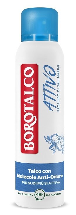 Borotalco deo spray attivo blu 150 ml