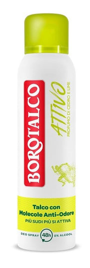 Borotalco deo spray attivo giallo 150 ml
