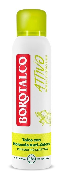 Borotalco deo spray attivo giallo 150 ml