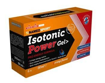 Box isotonic power gel orange 6 pezzi da 60 ml