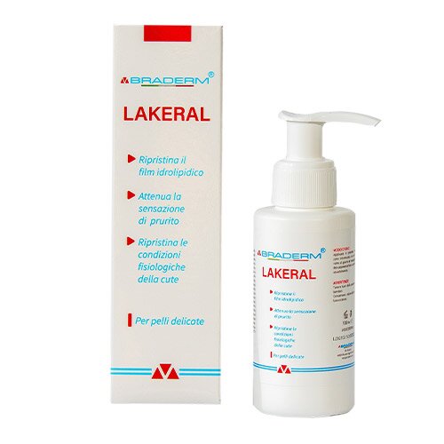 Braderm Lakeral Ripristino Idrolipidico Pelli Sensibili 100 ml