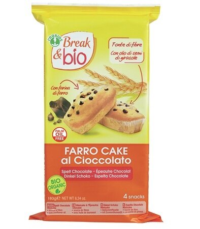 Break & bio farro cake al cioccolato 4 x 45 g