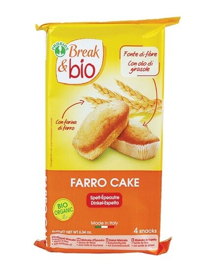 Break & bio farro cake al naturale 4 x 45 g