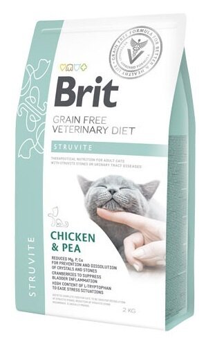 Brit veterinary diet cat struvite 2 kg
