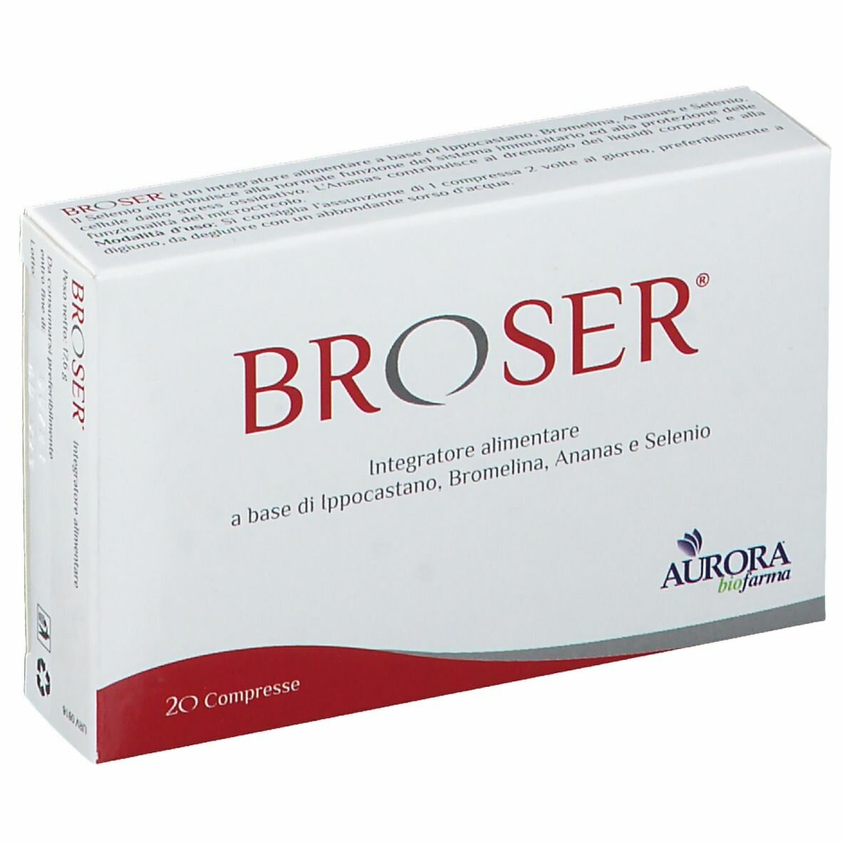 Broser Riduzione Edema 20 compresse