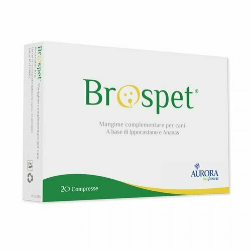 Brospet Alimento Complementare per Cani e Gatti 20 Compresse