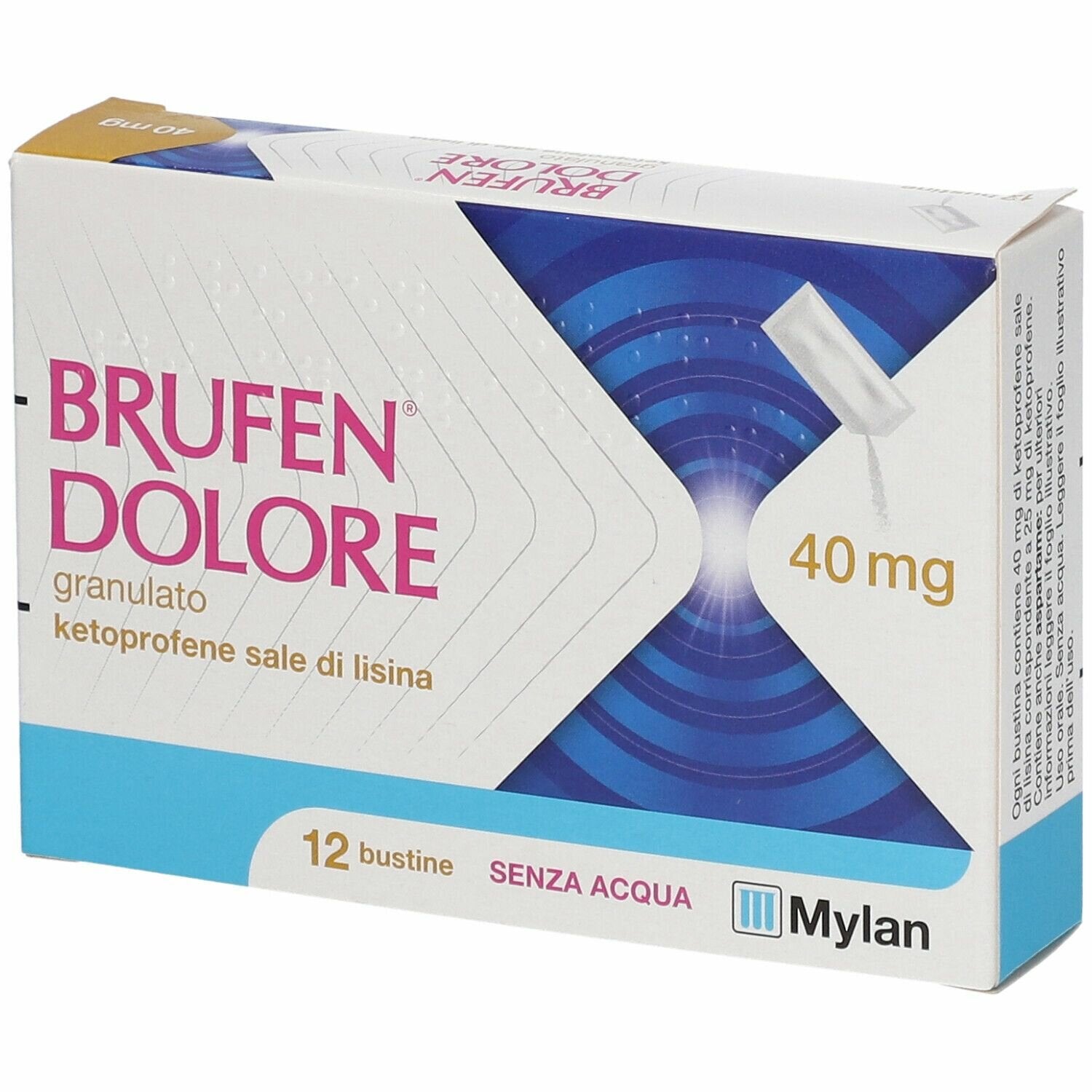 Brufen dolore orale granulare 12 bustine 40 mg