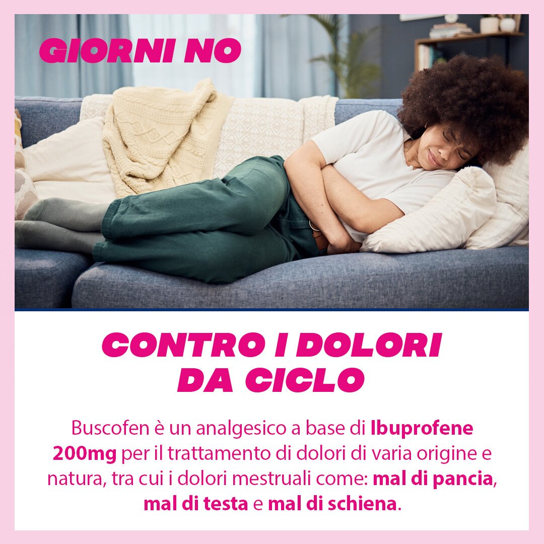 Buscofen 12 Capsule Molli 200 mg Analgesico