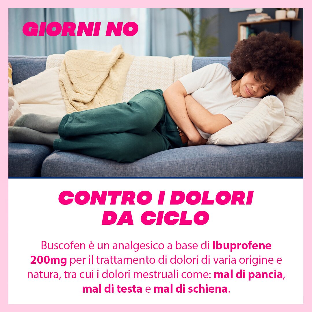 Buscofen 24 Capsule Molli 200 mg Ibuprofene Analgesico