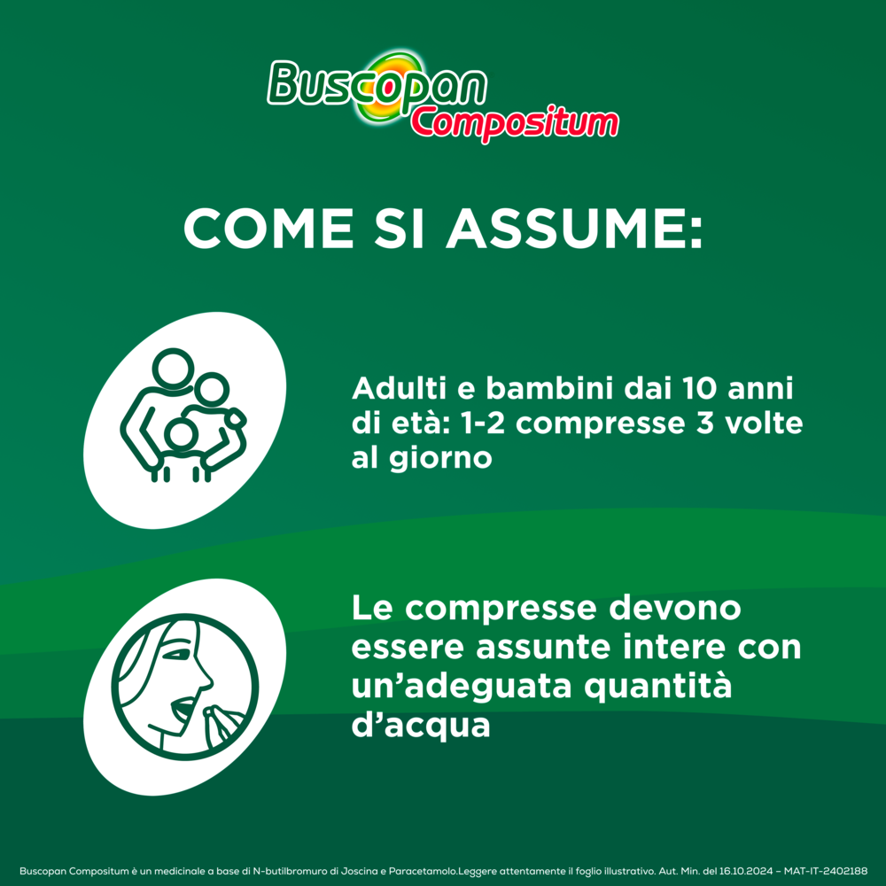 Buscopan Compositum 10mg + 500mg 20 Compresse Rivestite