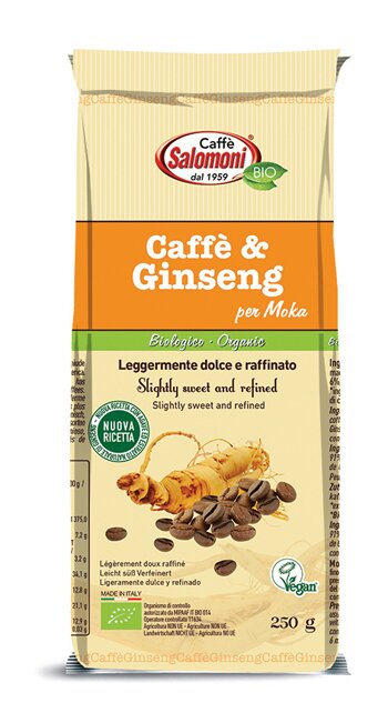 Caffe' salomoni caffe' & ginseng per moka 250 g