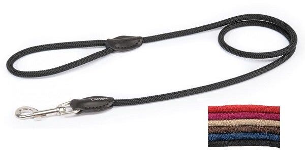 Camon guinzaglio per conduzione in corda e nylon nero 11x1200mm