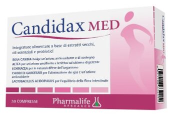 Candidax med integratore di fermenti lattici 30 compresse