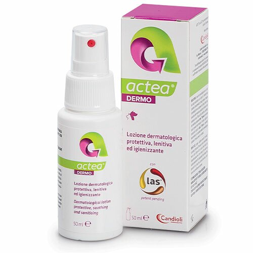 Candioli Actea Dermo Lozione Igienizzante Protettiva Cani e Gatti Spray 50 ml