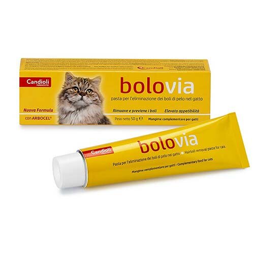Candioli BoloVia Pasta Eliminazione Boli Di Pelo Per Gatti 50g