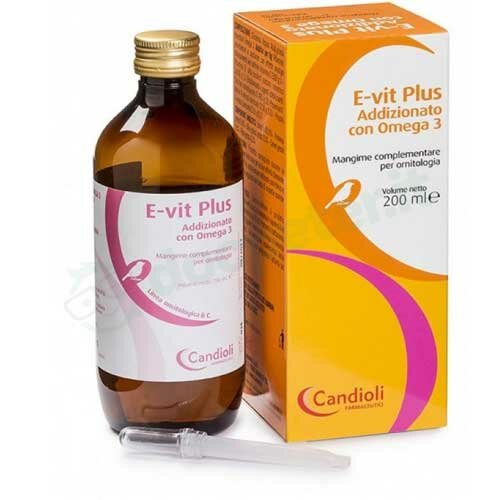Candioli E-vit Plus Integratore Vitamina E Uccelli 200 Ml