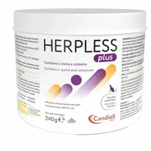  Candioli Herpless Plus Polvere Difese Immunitarie Gatti 240 g