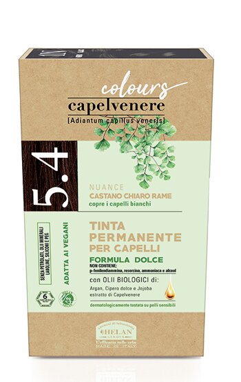 Capelvenere colours tinta capelli 5,4n castano chiaro rame