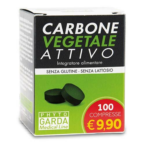 Carbone Vegetale Attivo Gas Intestinali 100 Compresse