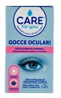 Care for you gocce oculari occhi stanchi 10 pezzi monodose da 0,5 ml