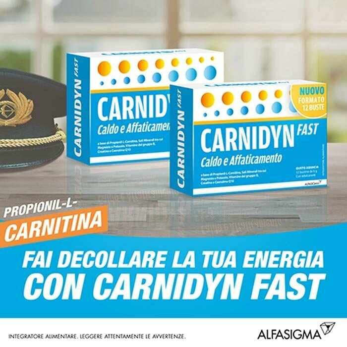 Carnidyn Fast Magnesio e Potassio Integratore 12 Bustine