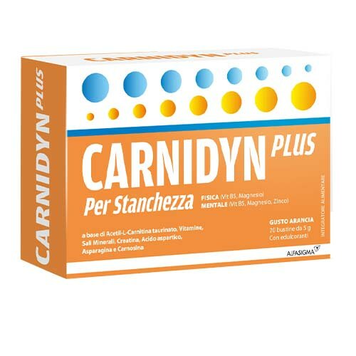 Carnidyn Plus Integratore Energetico Con Carnitina 20 Bustine
