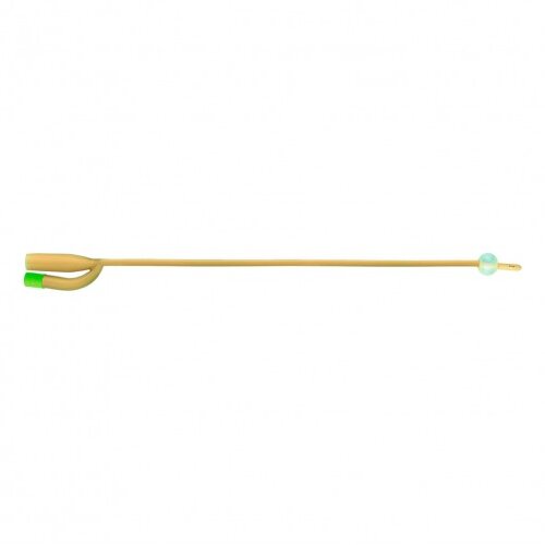 Catetere foley in lattice siliconato punta nelaton a 2 vie con palloncino 5-15ml diametro ch12 4,00mm lunghezza 40cm