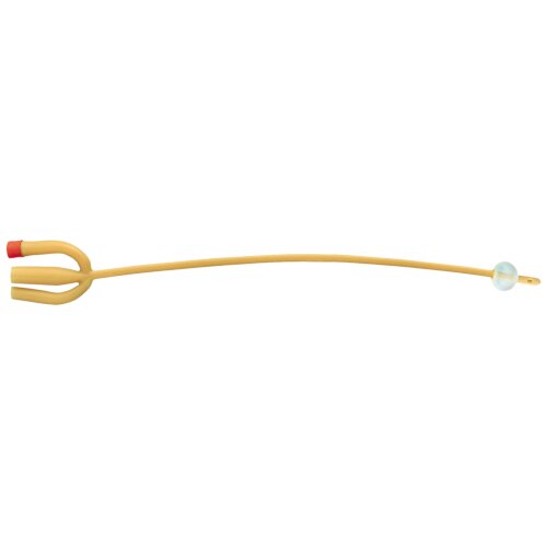 Catetere foley in lattice siliconato punta nelaton a 3 vie con palloncino 5-15ml diametro ch16 5,33mm lunghezza 40cm