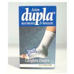 Cavigliera elastica dupla bianca m