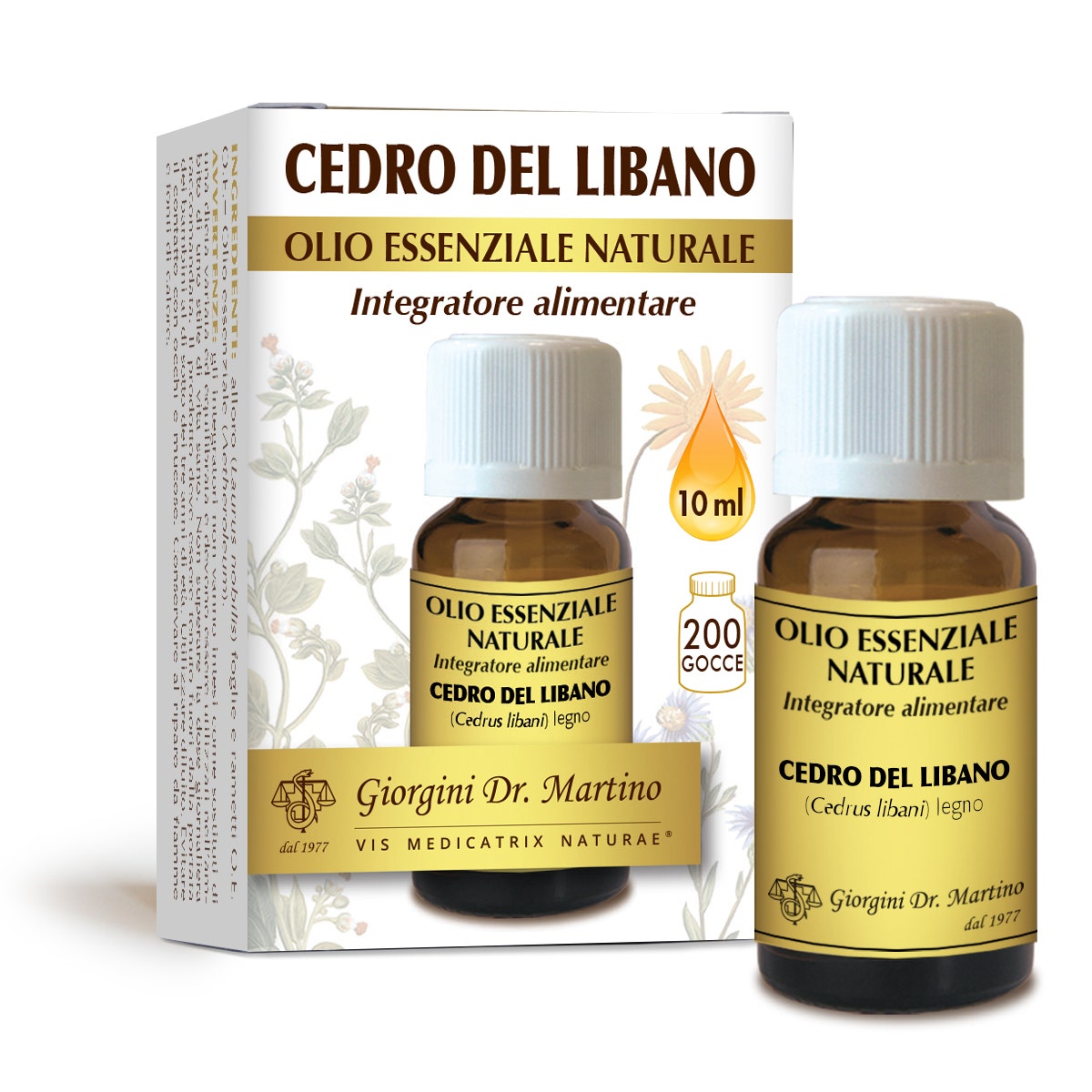 Cedro del libano olio essenziale naturale 10 ml