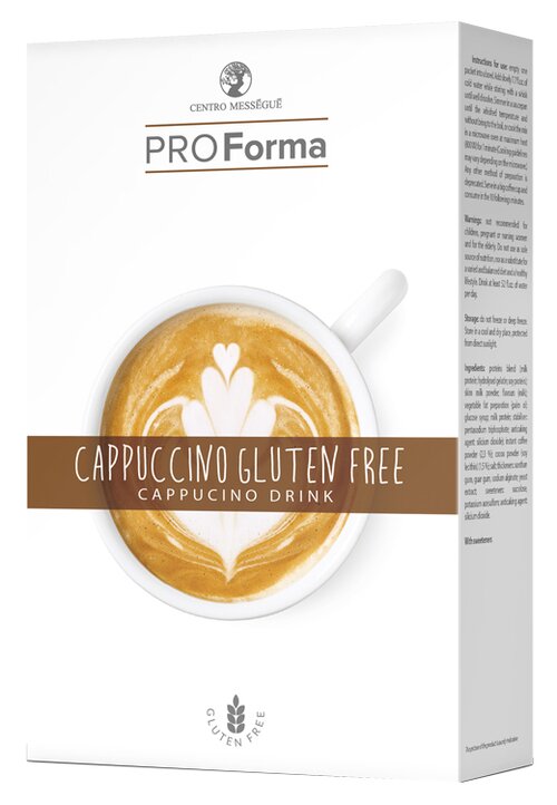 Centro messegue pro forma cappuccino gluten free cappuccino drink 3 buste x 22,5 g