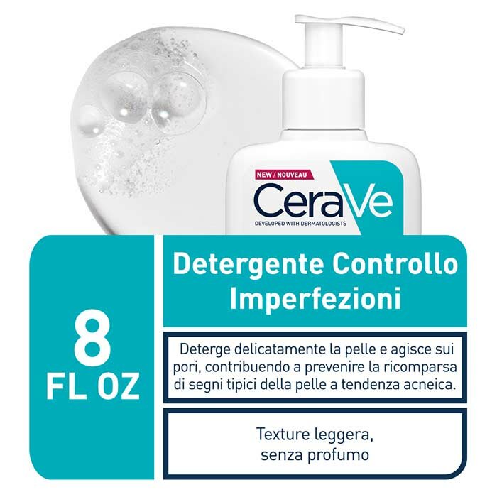 CeraVe Acne Purifying Foam Gel Cleanser Per Pelli Acneiche 236ml