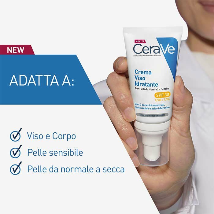 CeraVe Crema Idratante e Protettiva Viso SPF30 52 ml