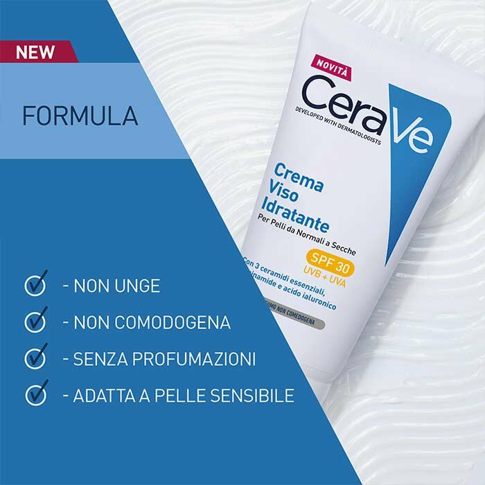 CeraVe Crema Idratante e Protettiva Viso SPF30 52 ml