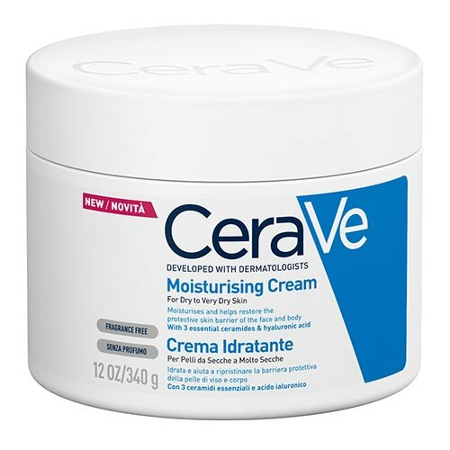 CeraVe Crema Idratante Viso e Corpo Pelle Molto Secca 340g