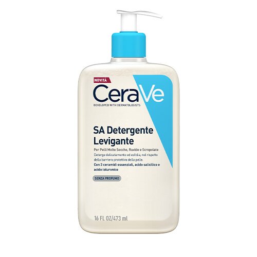 CeraVe Detergenza con Texture Gel non Schiumoso che Deterge, Esfolia e Leviga la Pelle, Proteggendola. 473 ml