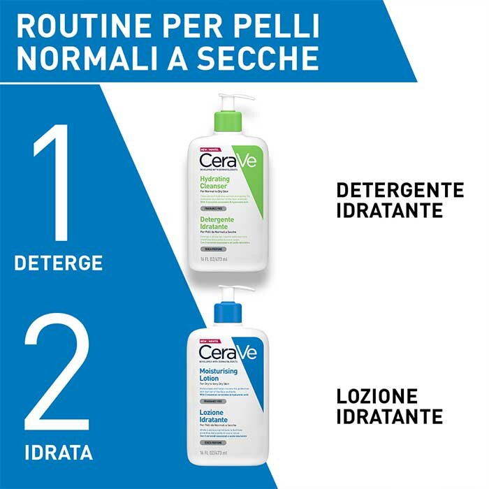 CeraVe Lozione Idratante Corpo Pelle Secca a Molto Secca 236 ml