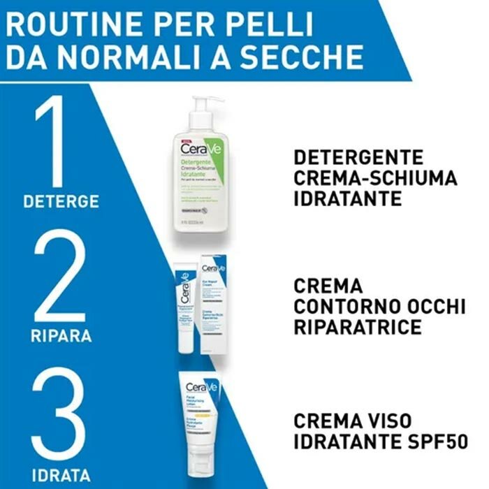 CeraVe SPF50 Crema Viso Idratante con Protezione Solare 50 ml