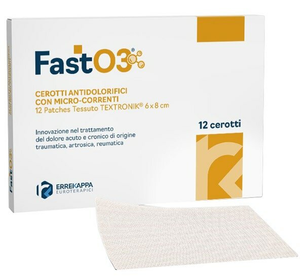 Cerotti antidolorifici fasto3 6x8cm 12 pezzi