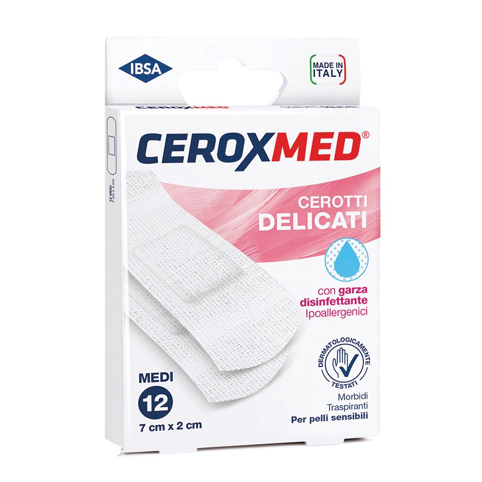 Cerotti compresse dress ceroxmed delicati 6x10 cm 5 pezzi