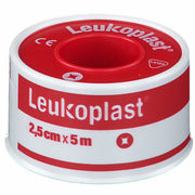 Cerotto chirurgico per fissaggio medicazioni in rocchetto leukoplast supporto viscosa color pelle massa adesiva caucciu'ossido di zinco 2,5x500cm mutuabile