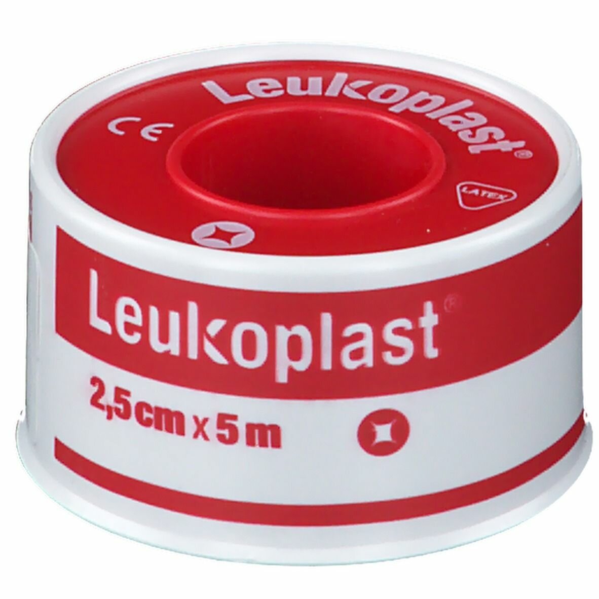 Cerotto chirurgico per fissaggio medicazioni in rocchetto leukoplast supporto viscosa color pelle massa adesiva caucciu'ossido di zinco 2,5x500cm mutuabile