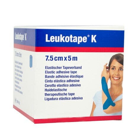 Cerotto Elastico Taping Blu Leukotape K 7,5cm x 5m
