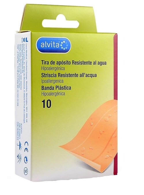 Cerotto impermeabile alvita 10 x 6 cm 10 pezzi