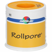 Cerotto in rocchetto master-aid rollpore tessuto non tessuto5x5