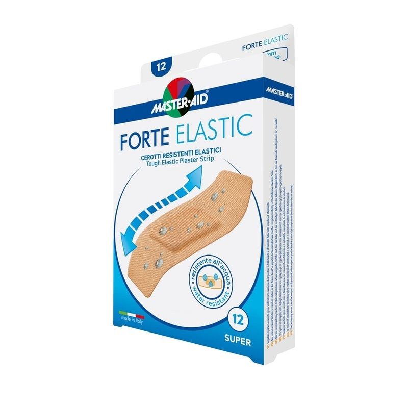 Cerotto master-aid elastic super 12 pezzi